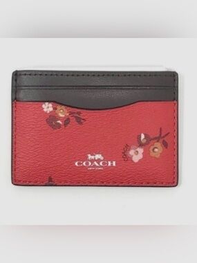 COACH Card Case Baby Bouquet Print NWOT